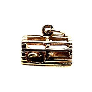 14K Yellow Gold Lobster Cage Charm #22865